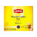 Lipton Yellow Label International Blend | Lipton Tea Bags |Black Tea| Premium Quality | 200 Grams (Pack of 1)