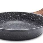 SENSARTE Nonstick Frying Pan Skillet, Swiss Granite Coating Omelette Pan, Healthy Stone Cookware Chef's Pan, PFOA Free (8/9.5/10/11/12.5 Inch) (9.5 Inch)