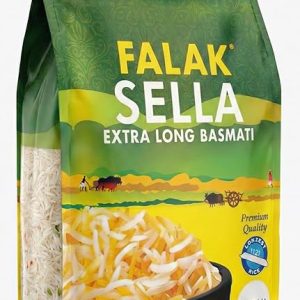 Falak Sella Basmati Rice 10lb - Extra Long Basmati Rice - Resealable Bag - Naturally Aromatic, Aged, Flavorful, Slender, Non Sticky Grains