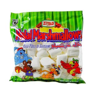 Ziyad Gourmet Halal Large Marshmallows, Pork-Free, Egg-Free, Dairy-Free, Gluten-Free, Perfect for Holidays and S’mores! 8.8oz